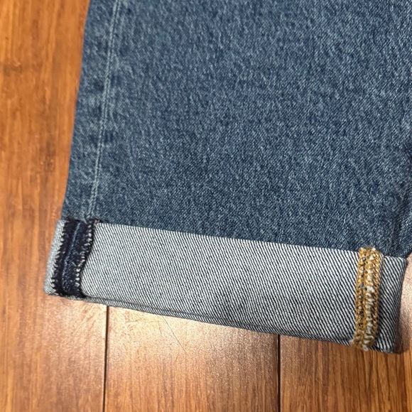 Lucky Legend NWT Woman Mid-Rise Patchwork Straight Leg Jean 2/ 26R Boho boy - Picture 6 of 7